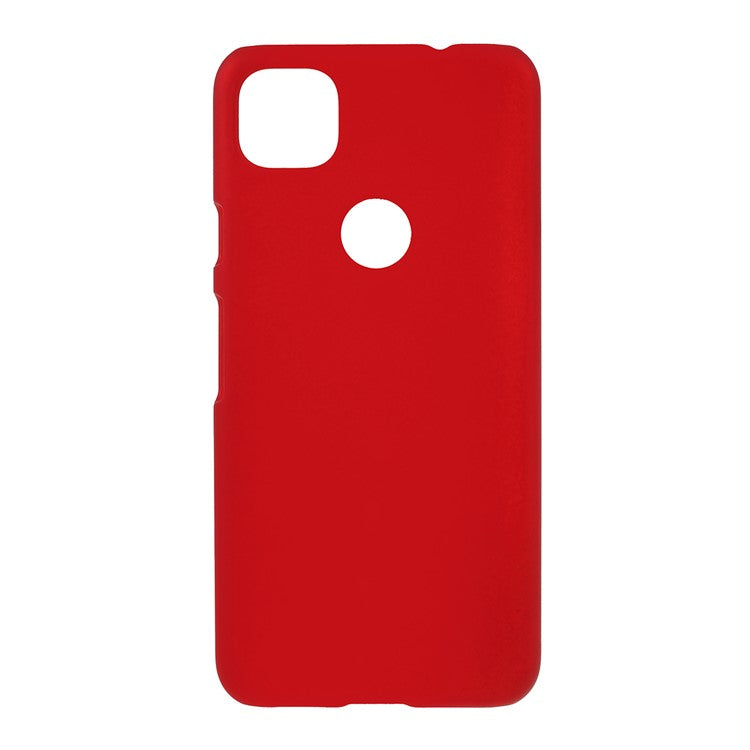 Rubberized Hard PC Case for Google Pixel 4a - Red