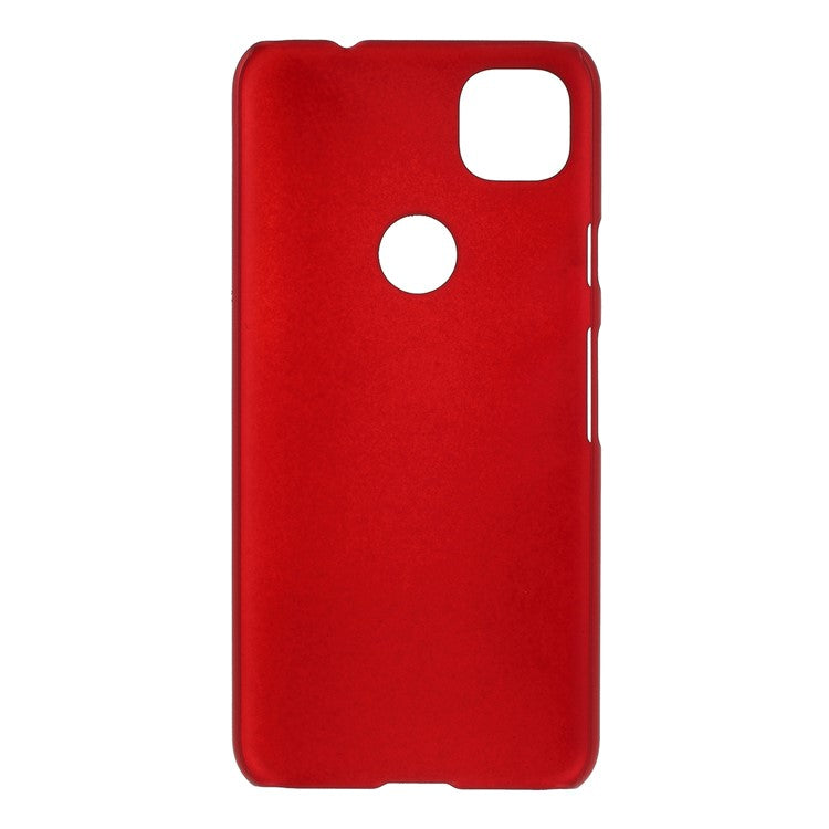 Rubberized Hard PC Case for Google Pixel 4a - Red