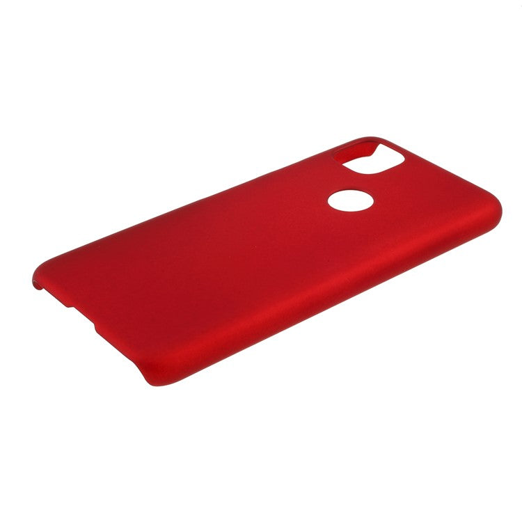 Rubberized Hard PC Case for Google Pixel 4a - Red