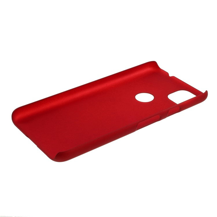 Rubberized Hard PC Case for Google Pixel 4a - Red