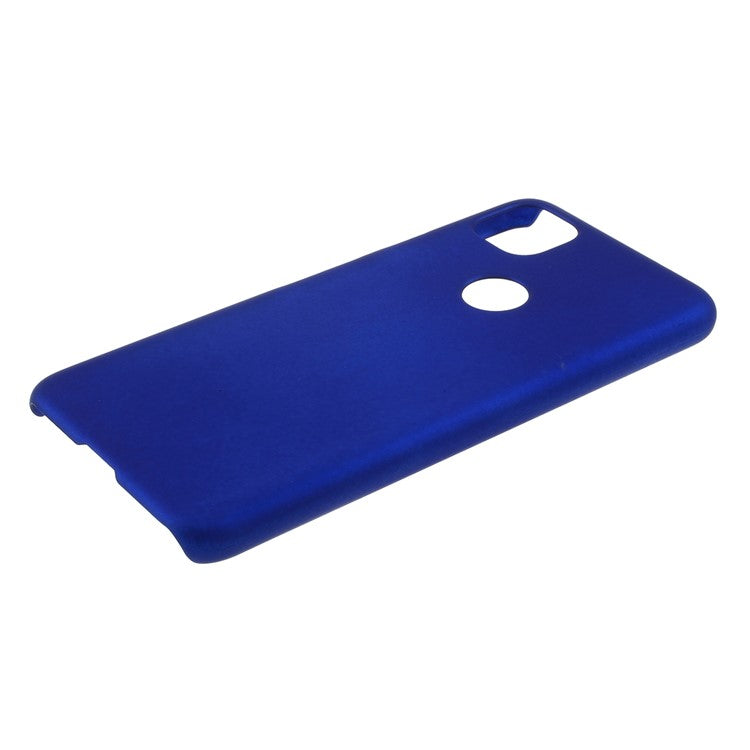 Rubberized Hard PC Case for Google Pixel 4a - Dark Blue