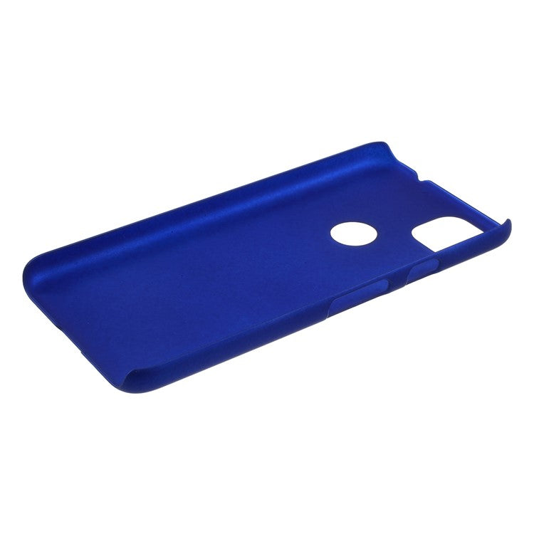 Rubberized Hard PC Case for Google Pixel 4a - Dark Blue