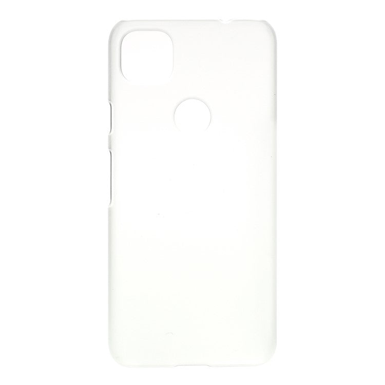 Rubberized Hard PC Case for Google Pixel 4a - Transparent