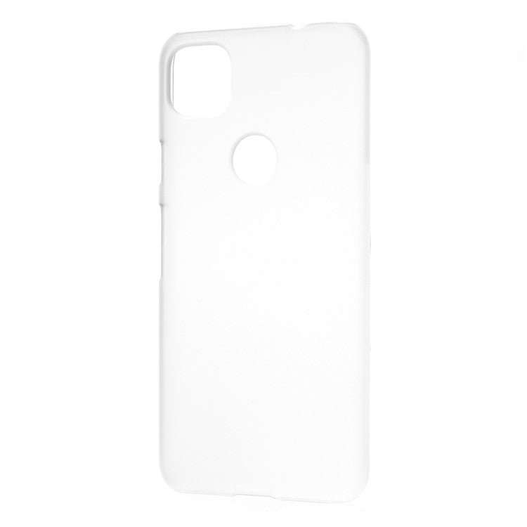 Rubberized Hard PC Case for Google Pixel 4a - Transparent