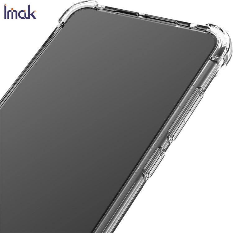 IMAK Silky Anti-drop TPU Case + Screen Protector Film for Google Pixel 4a - Transparent