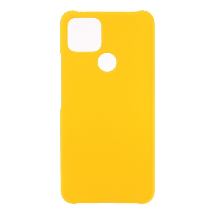 Rubberized Hard PC Case for Google Pixel 4a 5G/Pixel 5XL - Yellow