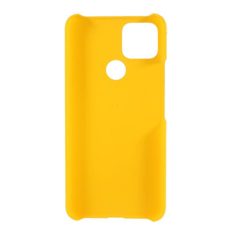 Rubberized Hard PC Case for Google Pixel 4a 5G/Pixel 5XL - Yellow