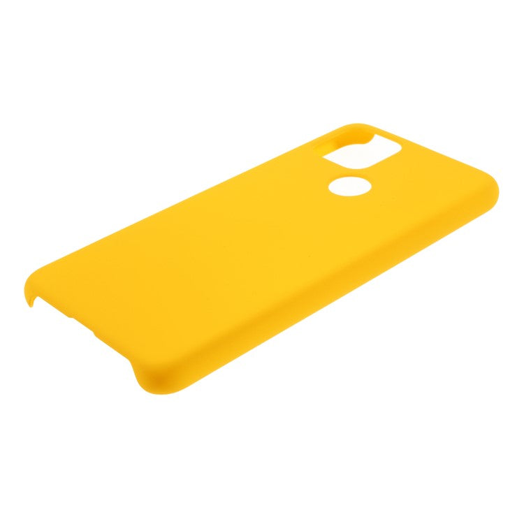 Rubberized Hard PC Case for Google Pixel 4a 5G/Pixel 5XL - Yellow