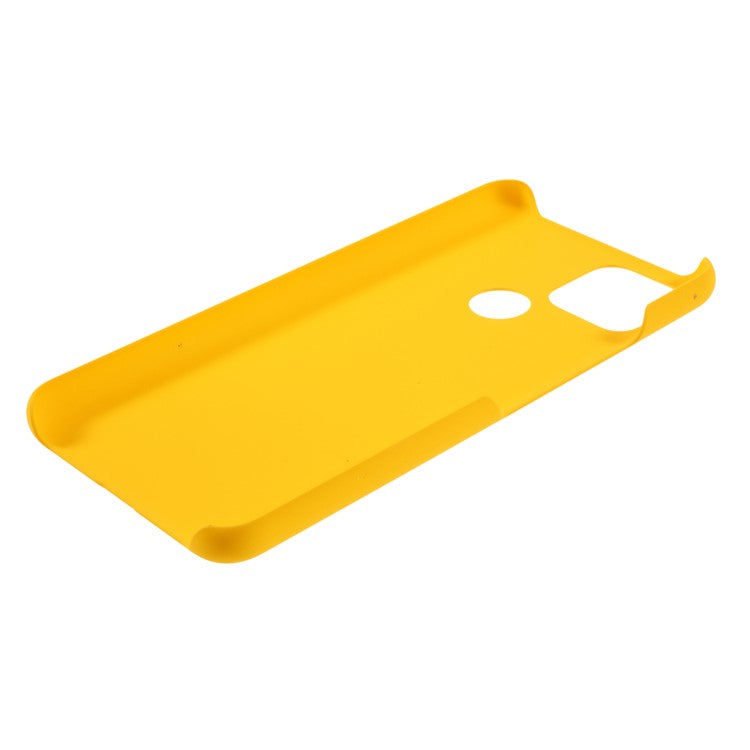 Rubberized Hard PC Case for Google Pixel 4a 5G/Pixel 5XL - Yellow