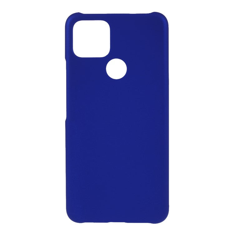 Rubberized Hard PC Case for Google Pixel 4a 5G/Pixel 5XL - Dark Blue