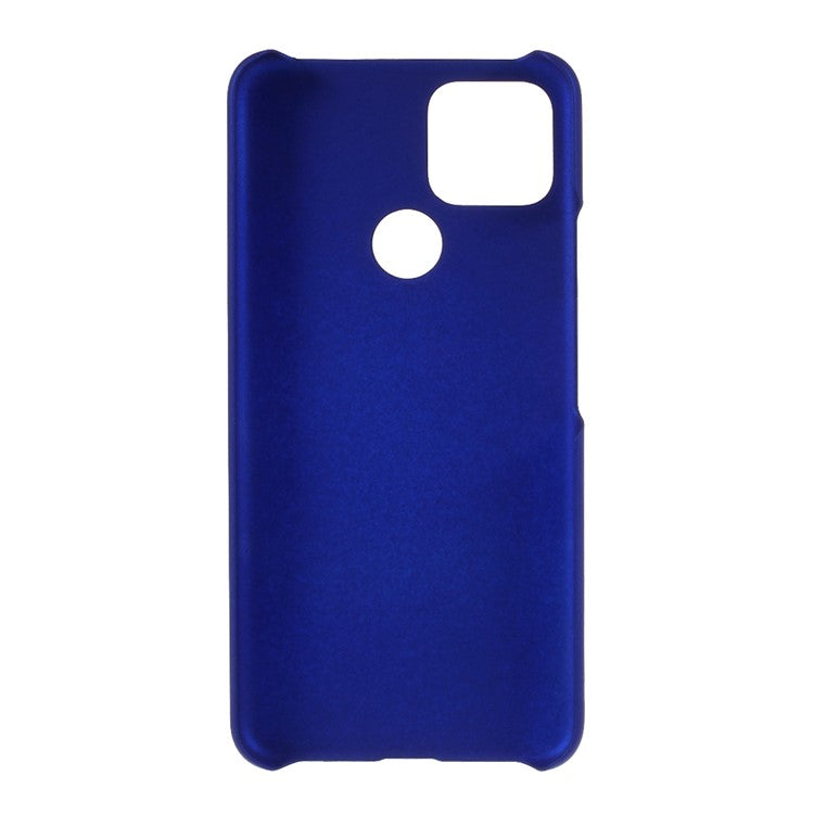 Rubberized Hard PC Case for Google Pixel 4a 5G/Pixel 5XL - Dark Blue