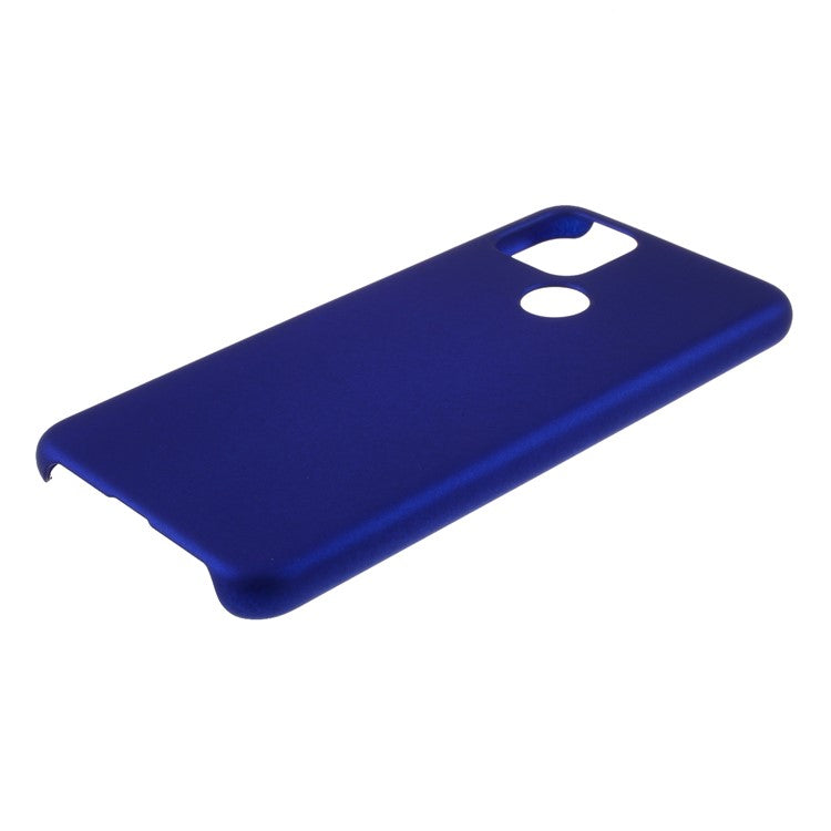 Rubberized Hard PC Case for Google Pixel 4a 5G/Pixel 5XL - Dark Blue