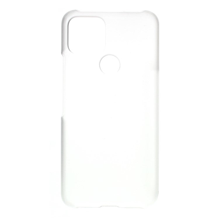 Rubberized Hard Plastic Case for Google Pixel 5 - Transparent