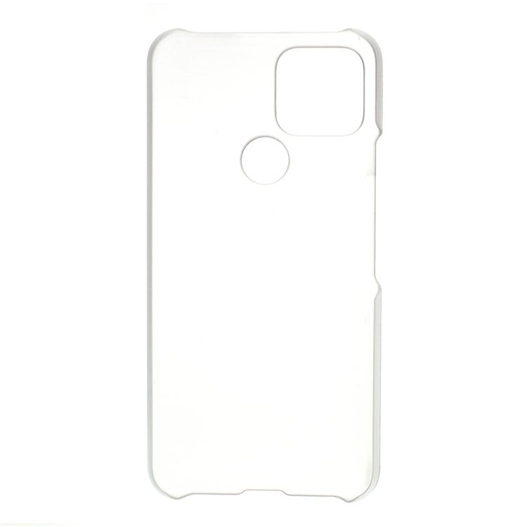 Rubberized Hard Plastic Case for Google Pixel 5 - Transparent