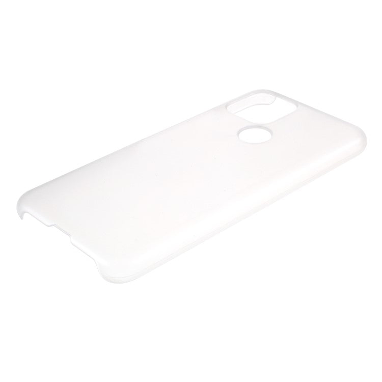 Rubberized Hard Plastic Case for Google Pixel 5 - Transparent