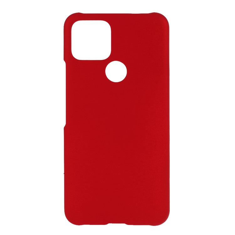 Rubberized Hard Plastic Case for Google Pixel 5 - Red