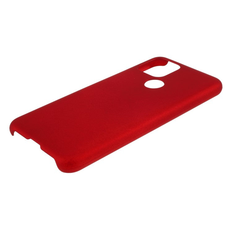 Rubberized Hard Plastic Case for Google Pixel 5 - Red