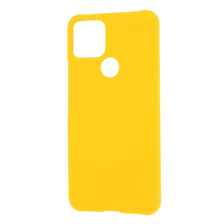 Rubberized Hard Plastic Case for Google Pixel 5 - Yellow