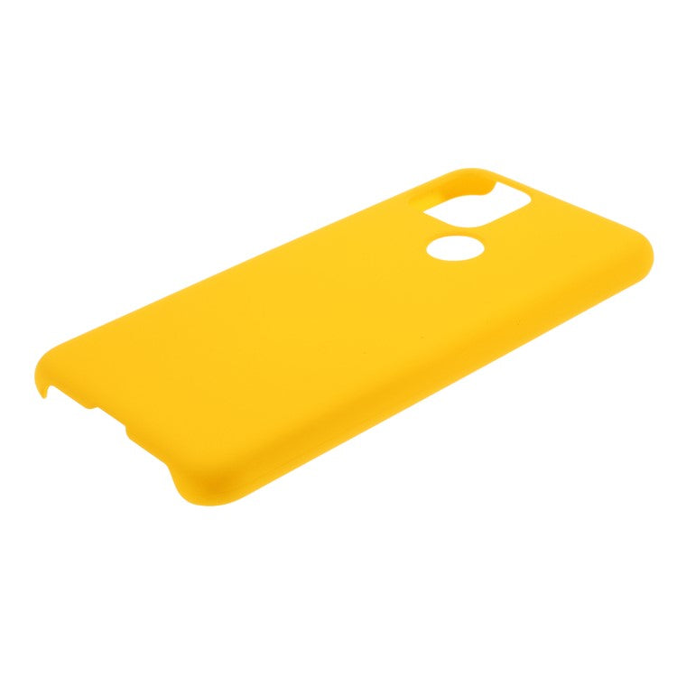 Rubberized Hard Plastic Case for Google Pixel 5 - Yellow