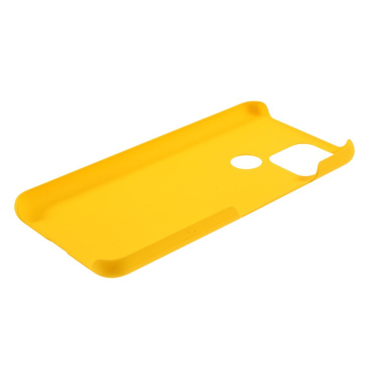 Rubberized Hard Plastic Case for Google Pixel 5 - Yellow