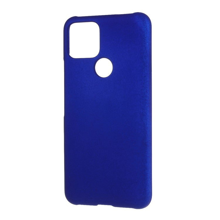 Rubberized Hard Plastic Case for Google Pixel 5 - Dark Blue