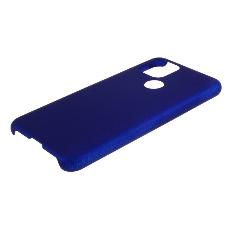 Rubberized Hard Plastic Case for Google Pixel 5 - Dark Blue