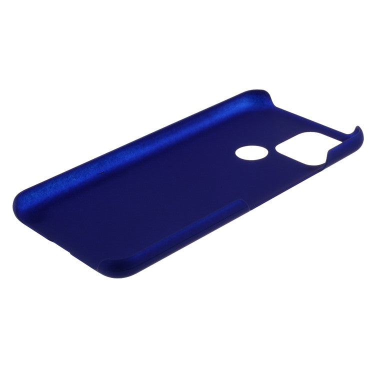 Rubberized Hard Plastic Case for Google Pixel 5 - Dark Blue