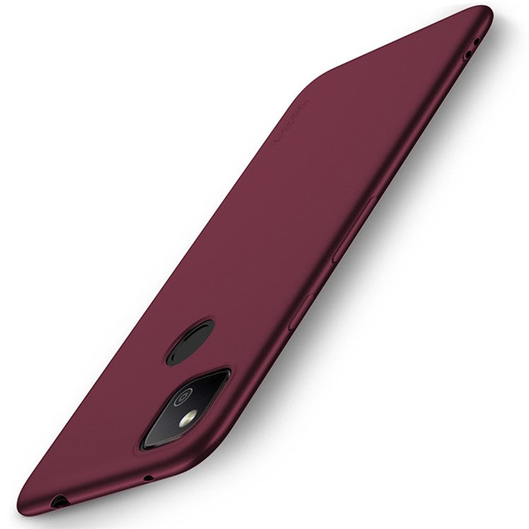 X-LEVEL Guardian Series Matte TPU Soft Phone Cover for Google Pixel 4a - Wine Red