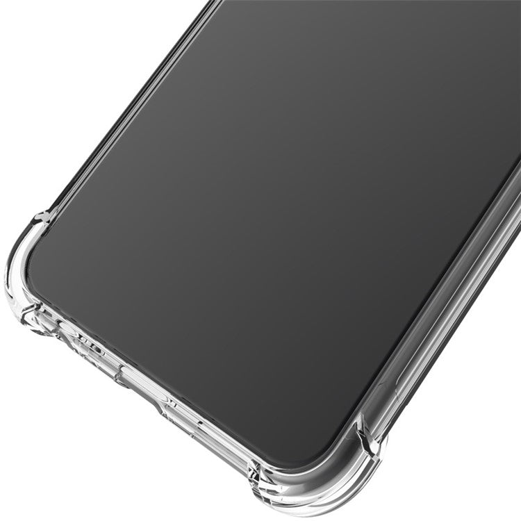 IMAK Shock-resistant TPU Back Case (Airbag Version) + Screen Protector Film for Google Pixel 5 - Transparent