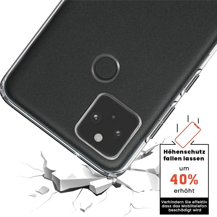 Non-slip Anti-fingerprint Ultra Clear Soft TPU Phone Casing for Google Pixel 5