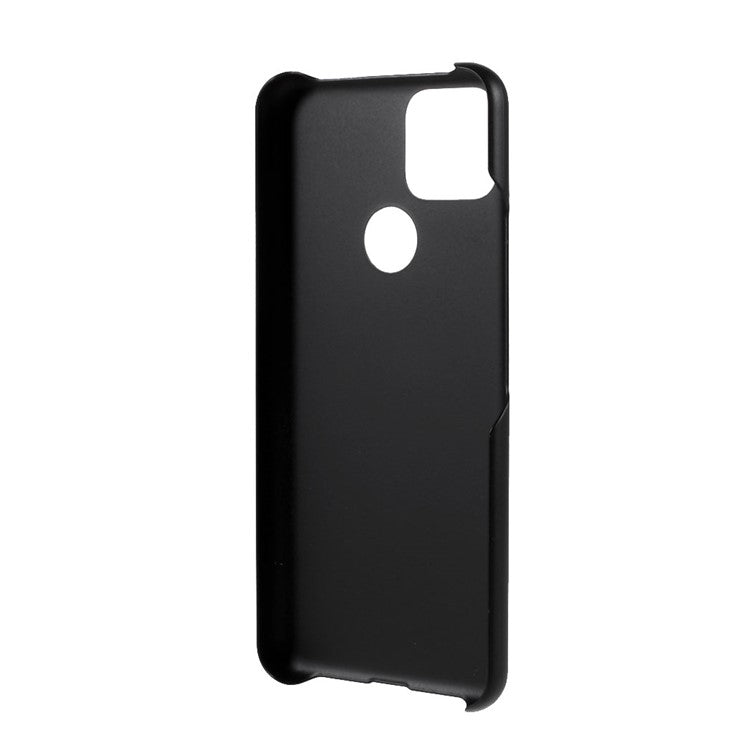 Rubberized Hard Plastic Phone Case for Google Pixel 5a - Black