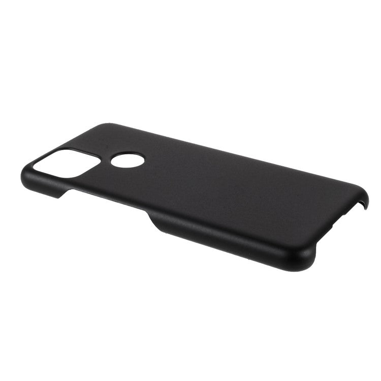 Rubberized Hard Plastic Phone Case for Google Pixel 5a - Black