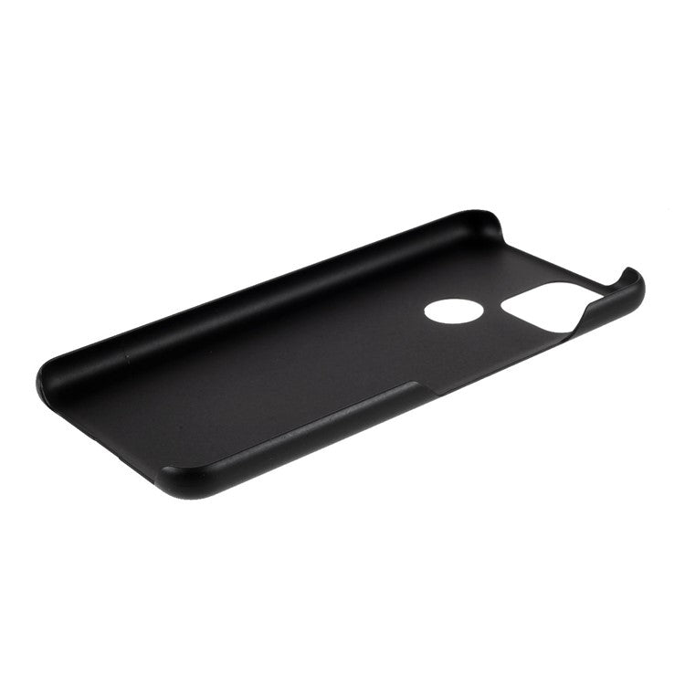 Rubberized Hard Plastic Phone Case for Google Pixel 5a - Black