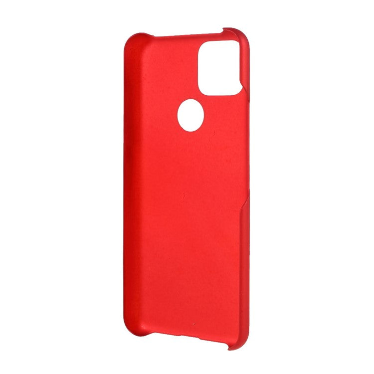 Rubberized Hard Plastic Phone Case for Google Pixel 5a - Red