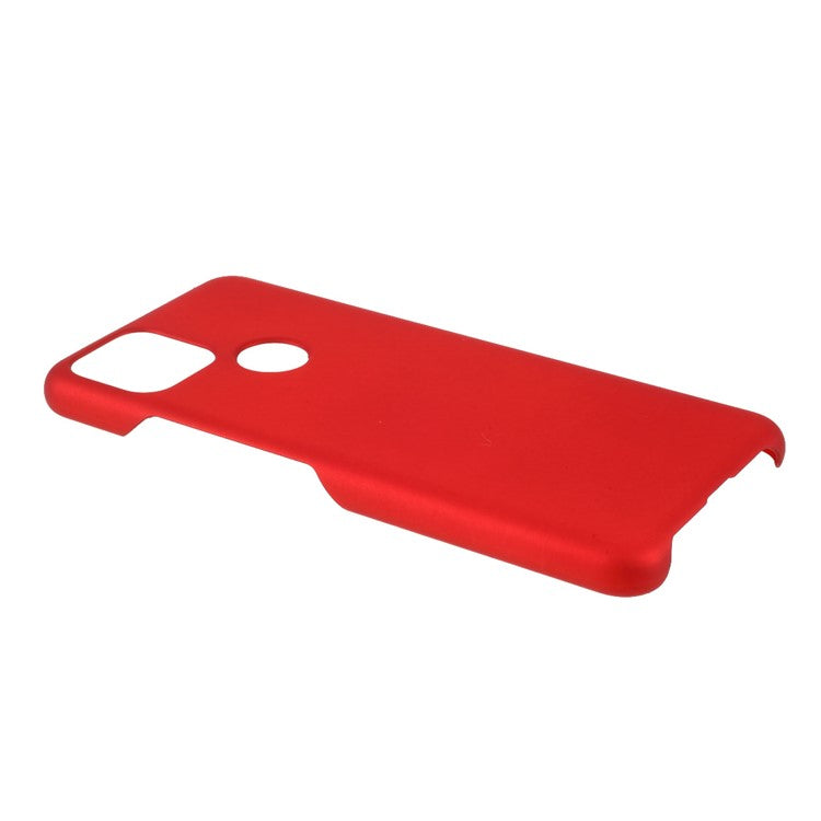 Rubberized Hard Plastic Phone Case for Google Pixel 5a - Red