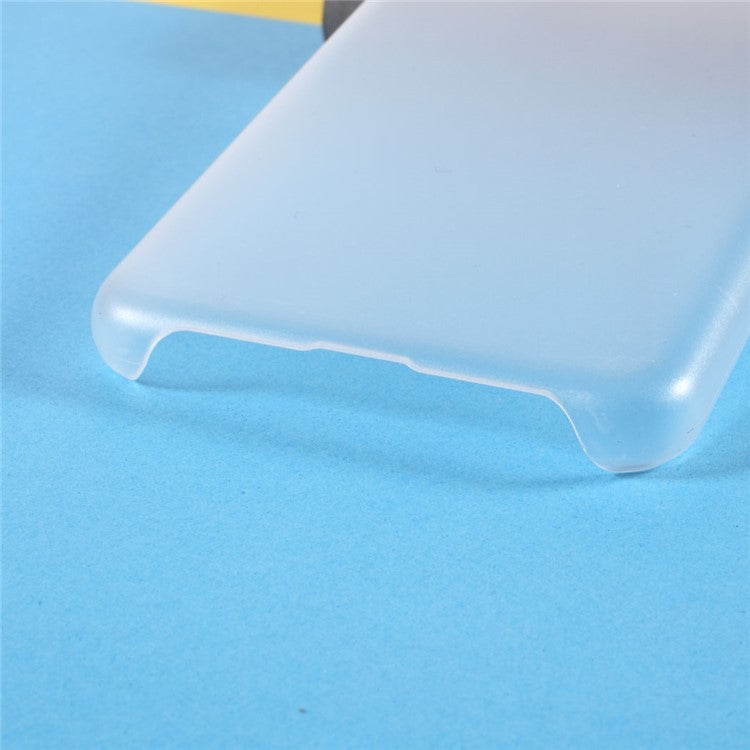 Rubberized Hard Plastic Phone Case for Google Pixel 5a - Transparent