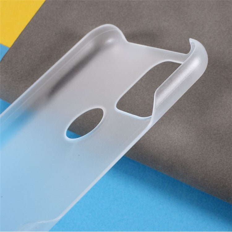 Rubberized Hard Plastic Phone Case for Google Pixel 5a - Transparent