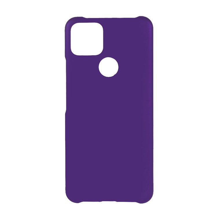 Rubberized Hard Plastic Phone Case for Google Pixel 5a - Purple