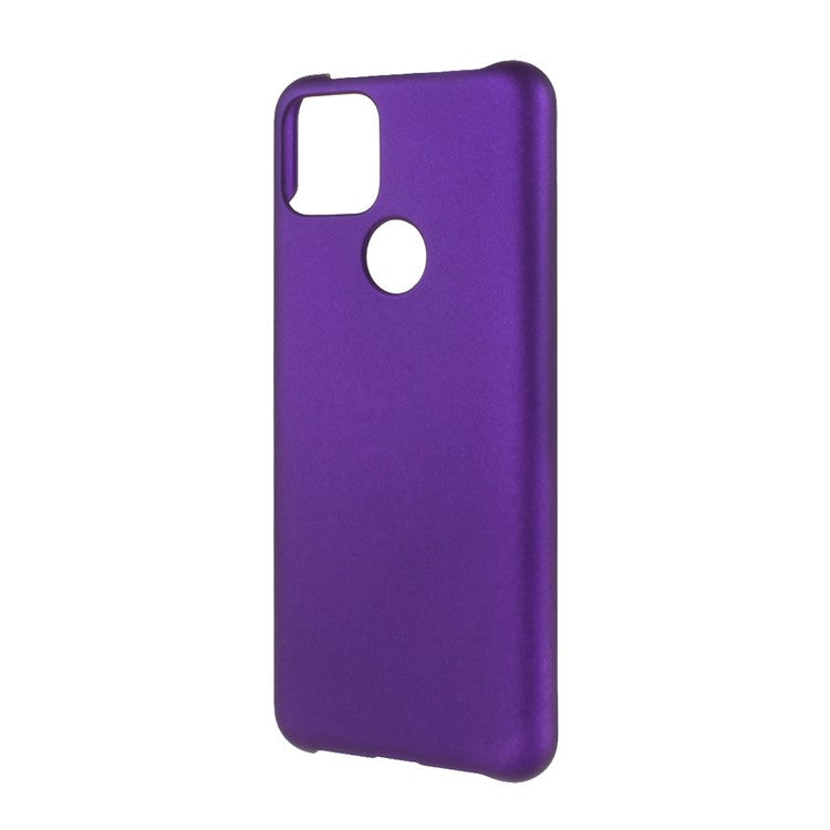 Rubberized Hard Plastic Phone Case for Google Pixel 5a - Purple