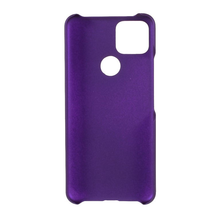 Rubberized Hard Plastic Phone Case for Google Pixel 5a - Purple