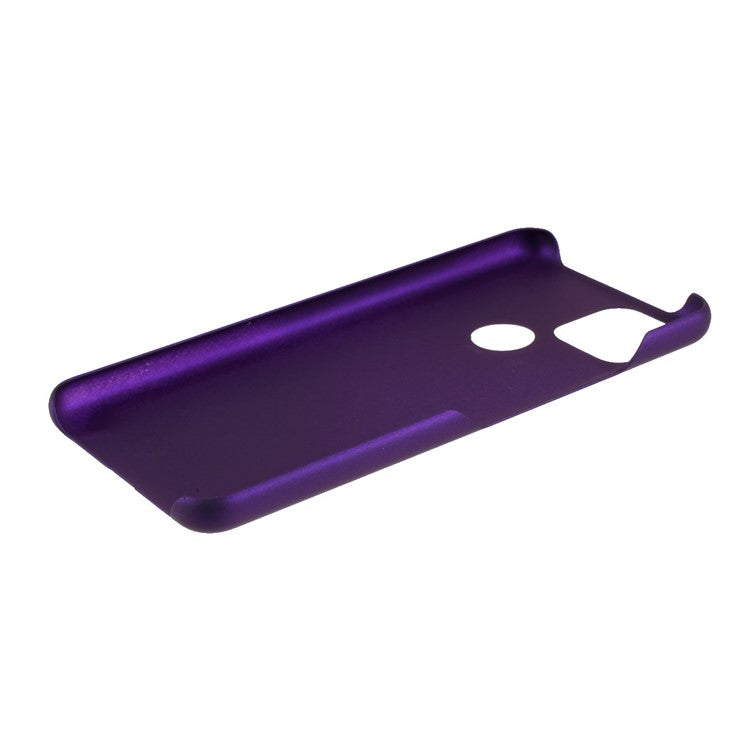 Rubberized Hard Plastic Phone Case for Google Pixel 5a - Purple