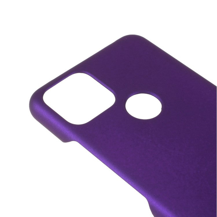 Rubberized Hard Plastic Phone Case for Google Pixel 5a - Purple