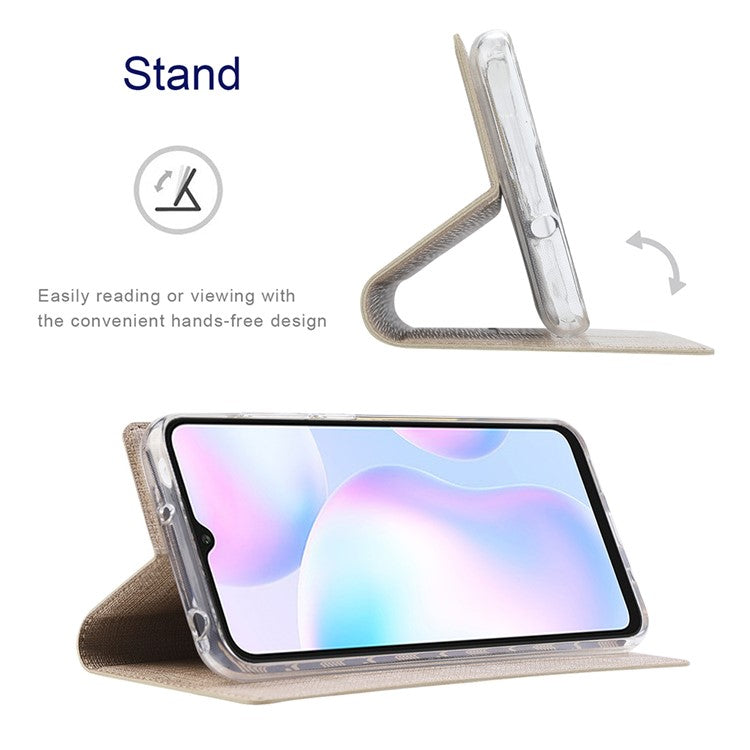 VILI DMX Series Stand Design Leather Phone Cover Case with Card Holder for Google Pixel 5a - Khaki