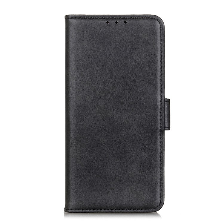 Magnetic Clasp Design Drop-proof Leather Wallet Stand Case Cover for Google Pixel 6 Pro - Black