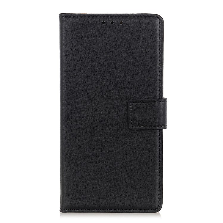 PU Leather Protective Phone Wallet Stand Shell Case for Google Pixel 6 - Black