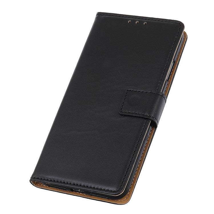 PU Leather Protective Phone Wallet Stand Shell Case for Google Pixel 6 - Black