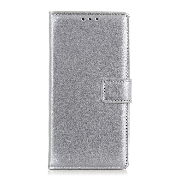 PU Leather Wallet Stand Mobile Phone Protective Shell Case for Google Pixel 6 Pro - Silver