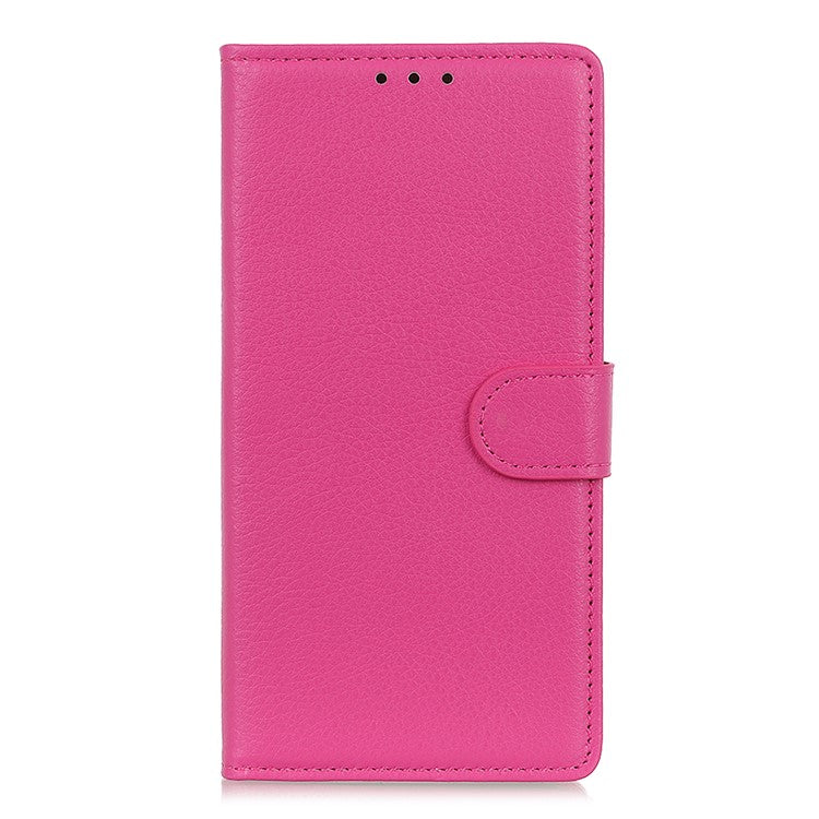 Litchi Skin Wallet Leather Stand Case for Google Pixel 6 - Rose