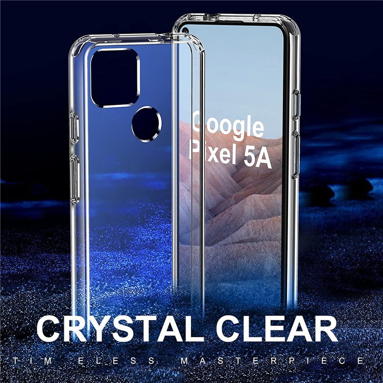 Ultra Clear Anti-fingerprint Flexible TPU Phone Case Protector Cover for Google Pixel 4a 5G