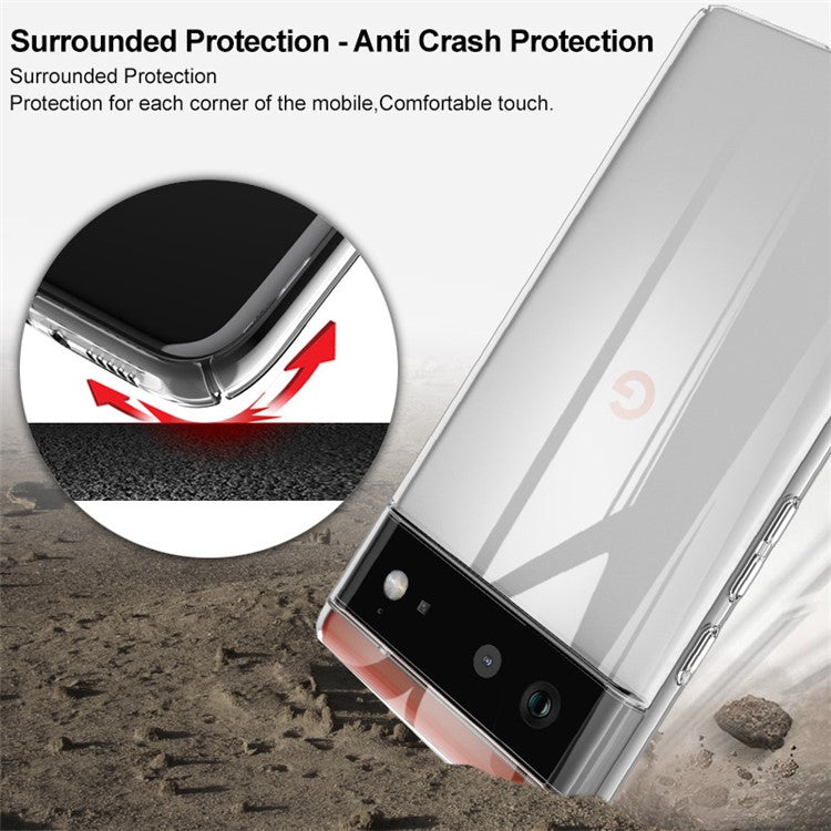 IMAK Crystal Case II Pro Scratch-resistant Hard Plastic Phone Back Case Shell for Google Pixel 6